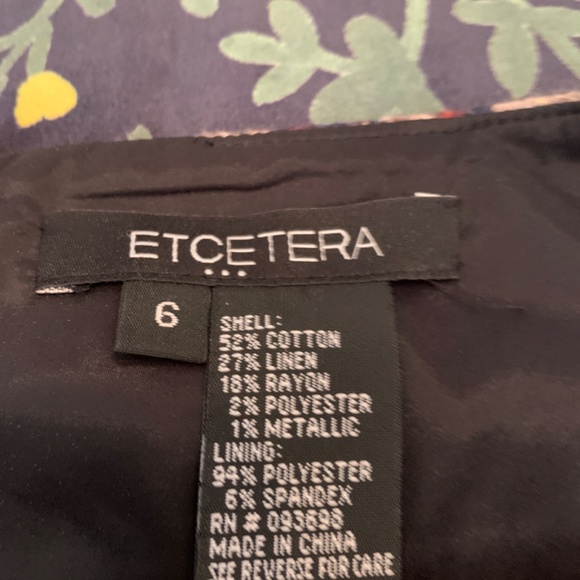 Etcetera chain link metallic mini skirt. Worn once. 200 retail - Picture 4 of 5